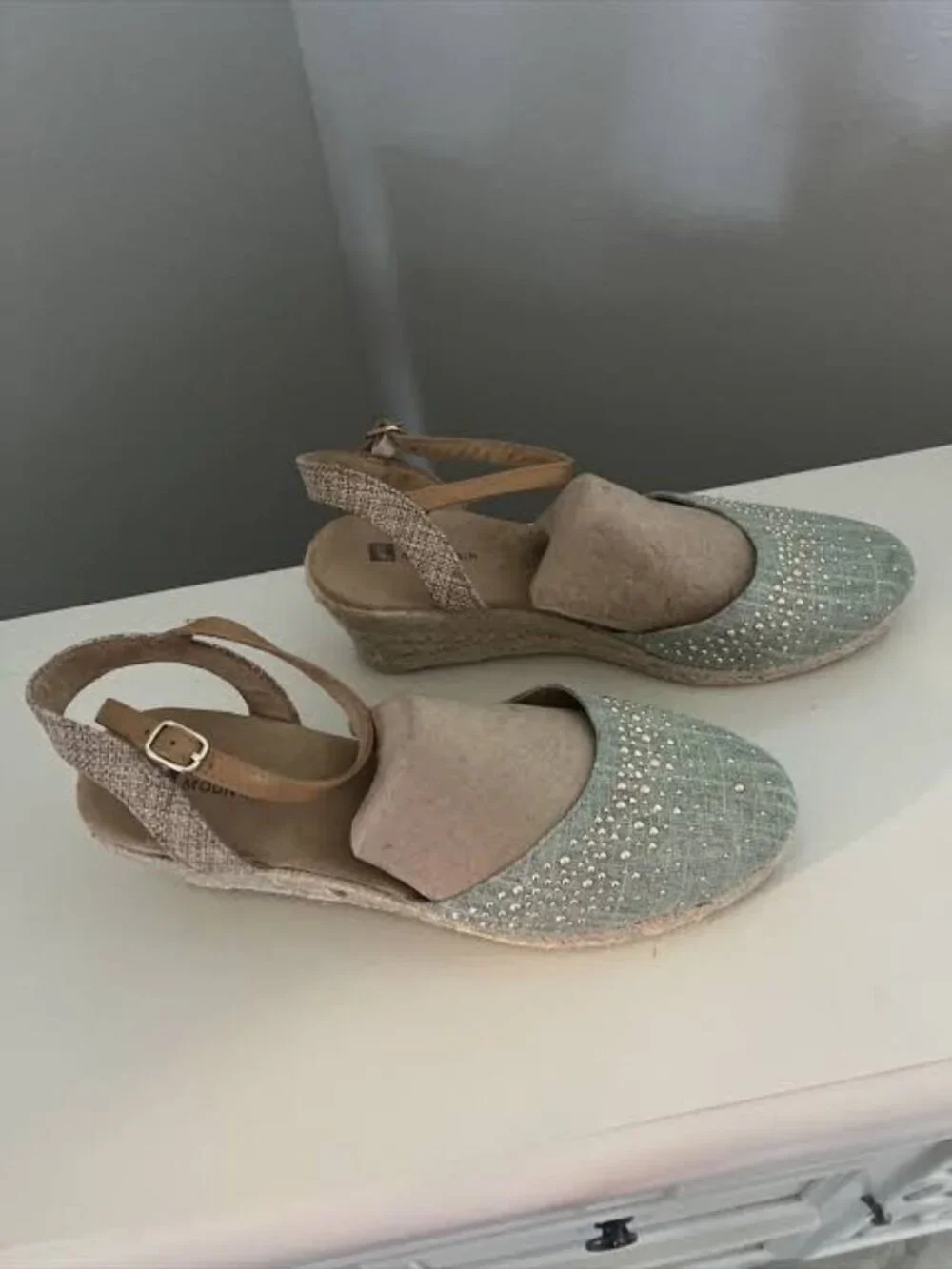 Studded Espadrille Wedge 